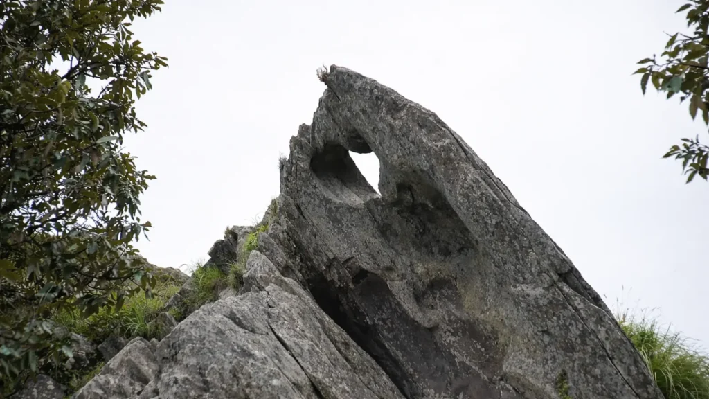 Ancient white marble Shivling at Mukteshwar Temple