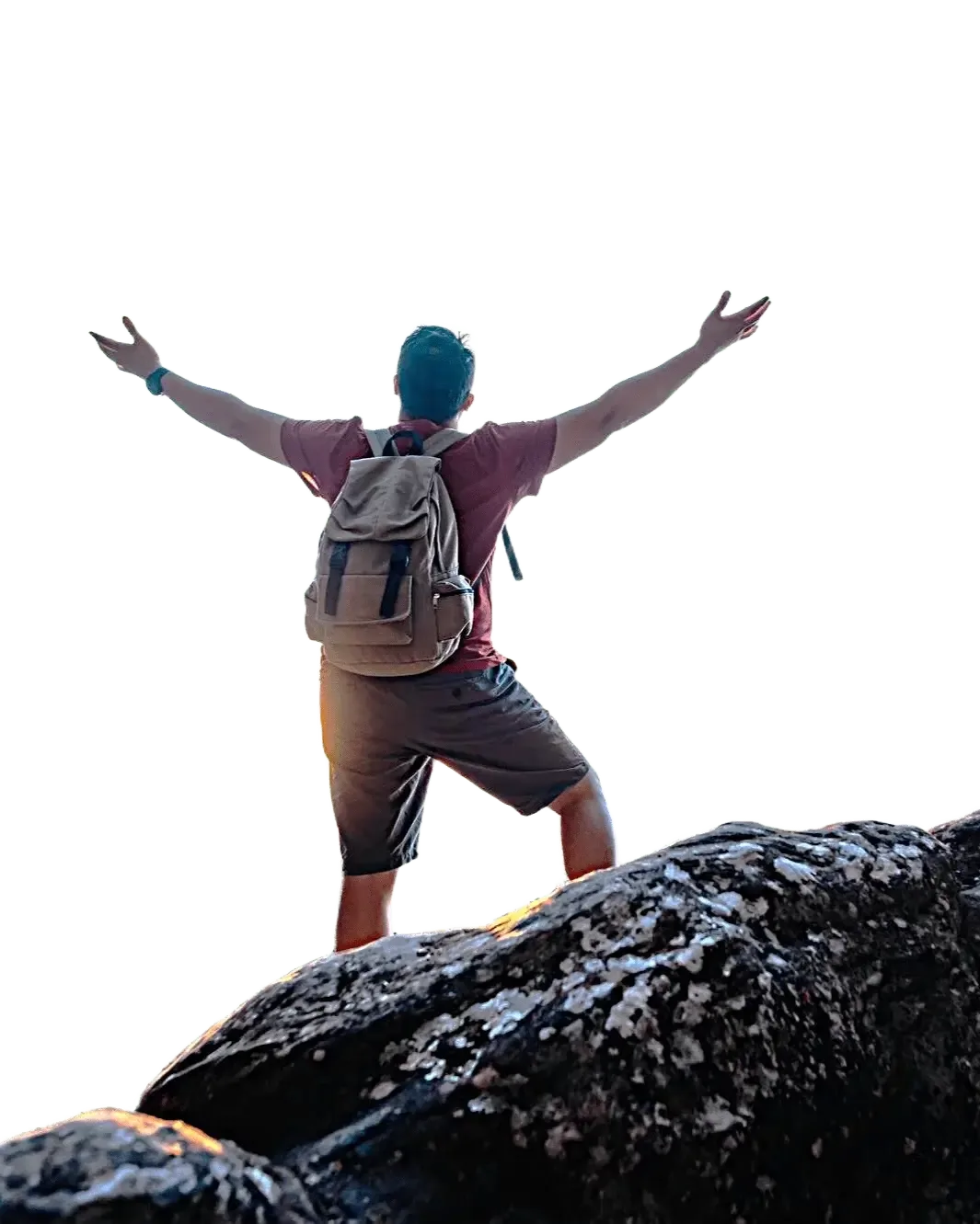Traveler exploring the Himalayas