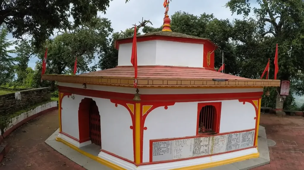 Front view of Banri Devi Temple
